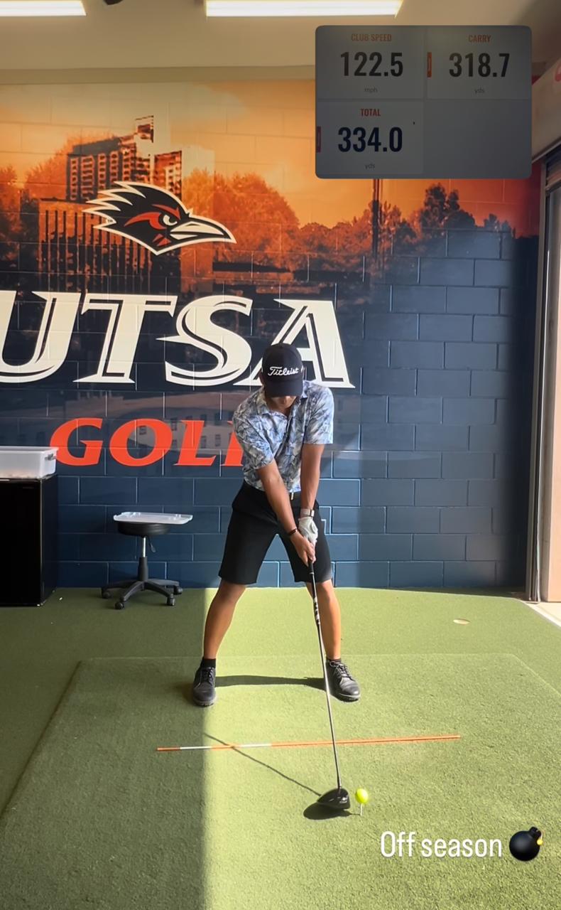 Joshua Hong training at the TPC San Antonio team facility during the fall off-season